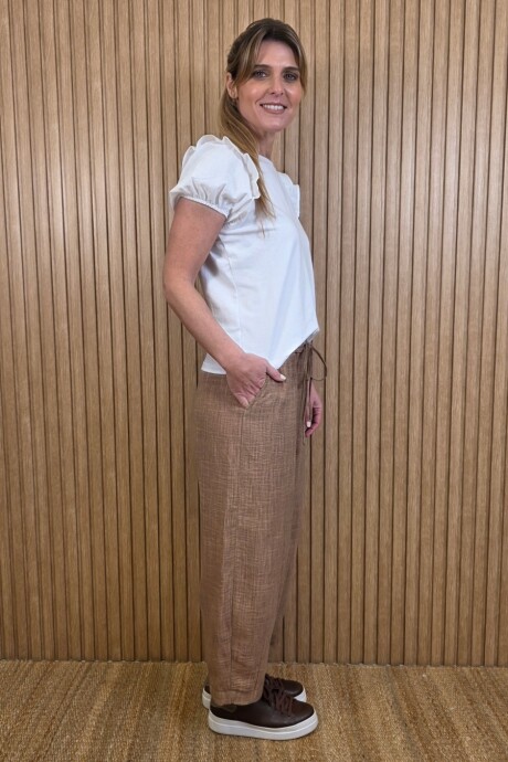 Pantalon Hans Puro Lino Tostado