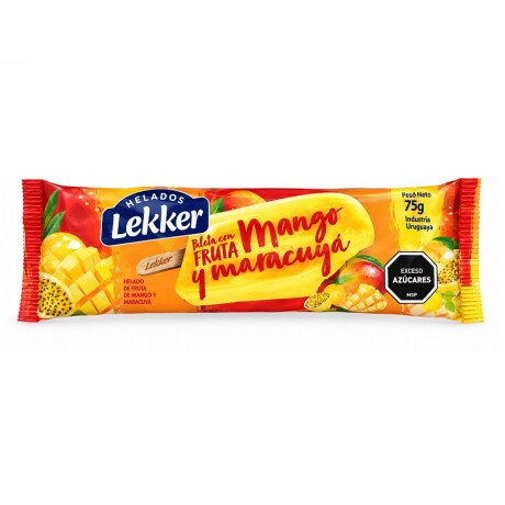 HELADO PALETA FRUTAL LEKKER 75GRS MANGO - MARACUYA 001