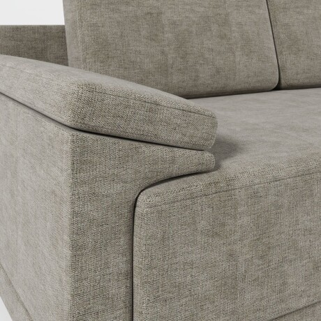 Rinconera Adalia - Tela Microfibra - Chaise derecho 12074 (Gris)