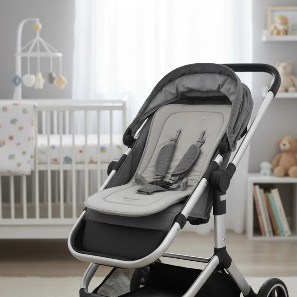 Colchon kikkaboo para coche universal gris