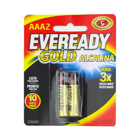 Pack x 2 Pilas AA Alcalinas Eveready Gold U