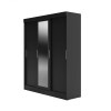 Ropero 3 Puertas Wardrobe Negro Mate