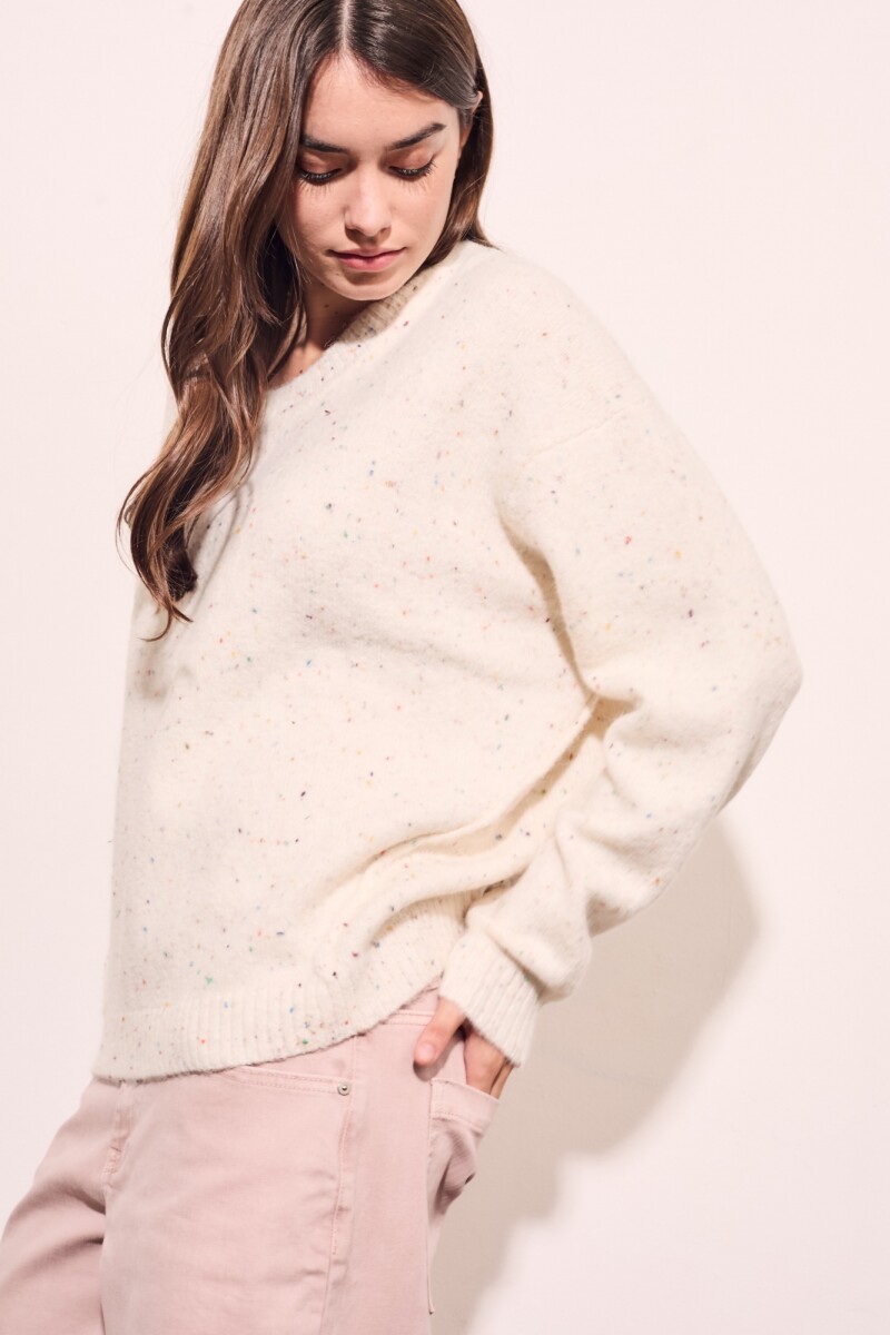 Sweater Bouttonne Nácar
