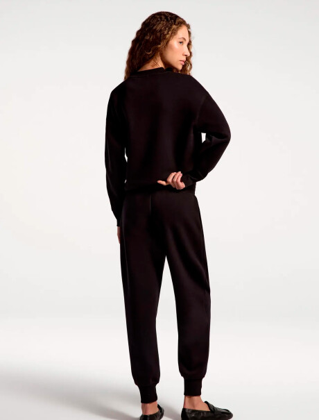 PANTALÓN DEPORTIVO DE FELPA NEGRO