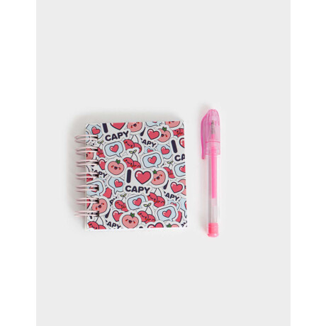 Set De Librería En Mini Mochilita De Pvc Azul Celeste