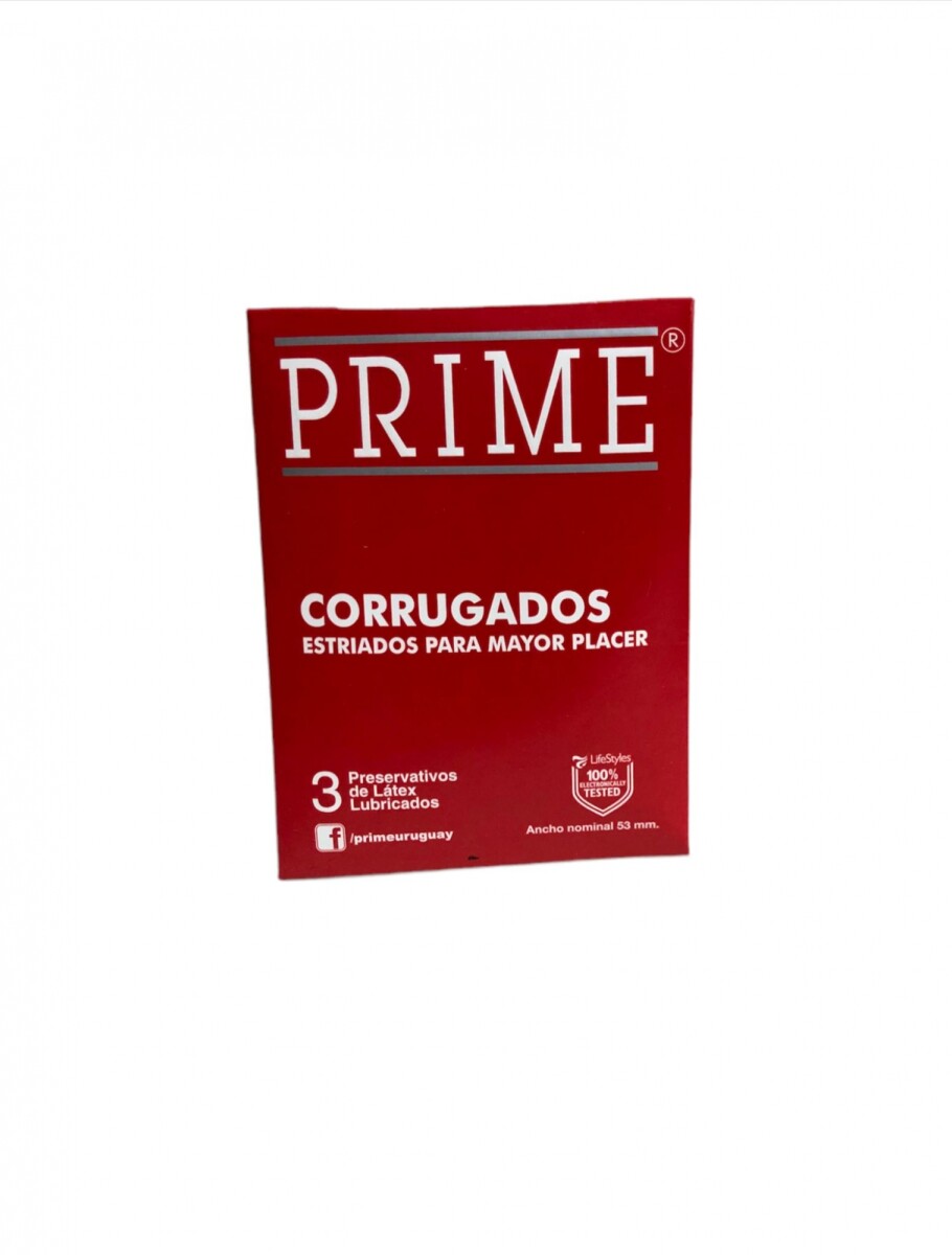 Preservativo Prime x 3 - Corrugados 