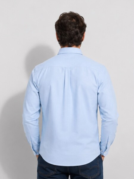 CAMISA PENGUIN B035 CELESTE