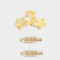 Accesorios Pelo Set Con flores Set De Broches - Amarillo Claro