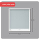 Cortina roller blackout 80 x 200 cm GRIS