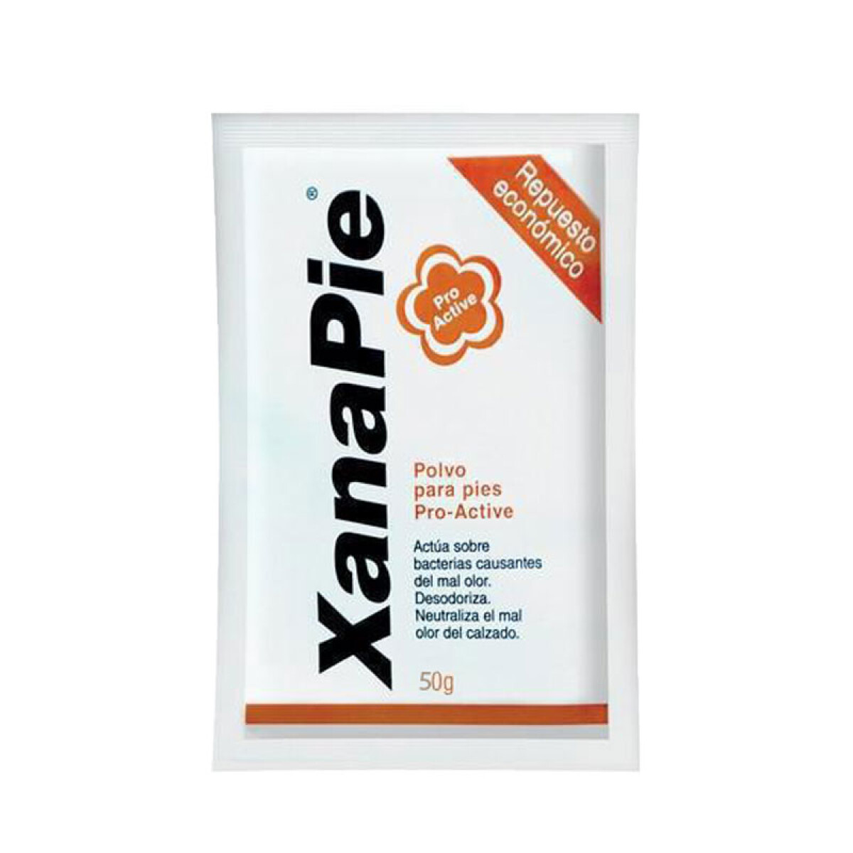 Talco XANAPIE Naranja PRO ACTIVE Repuesto 50grs 