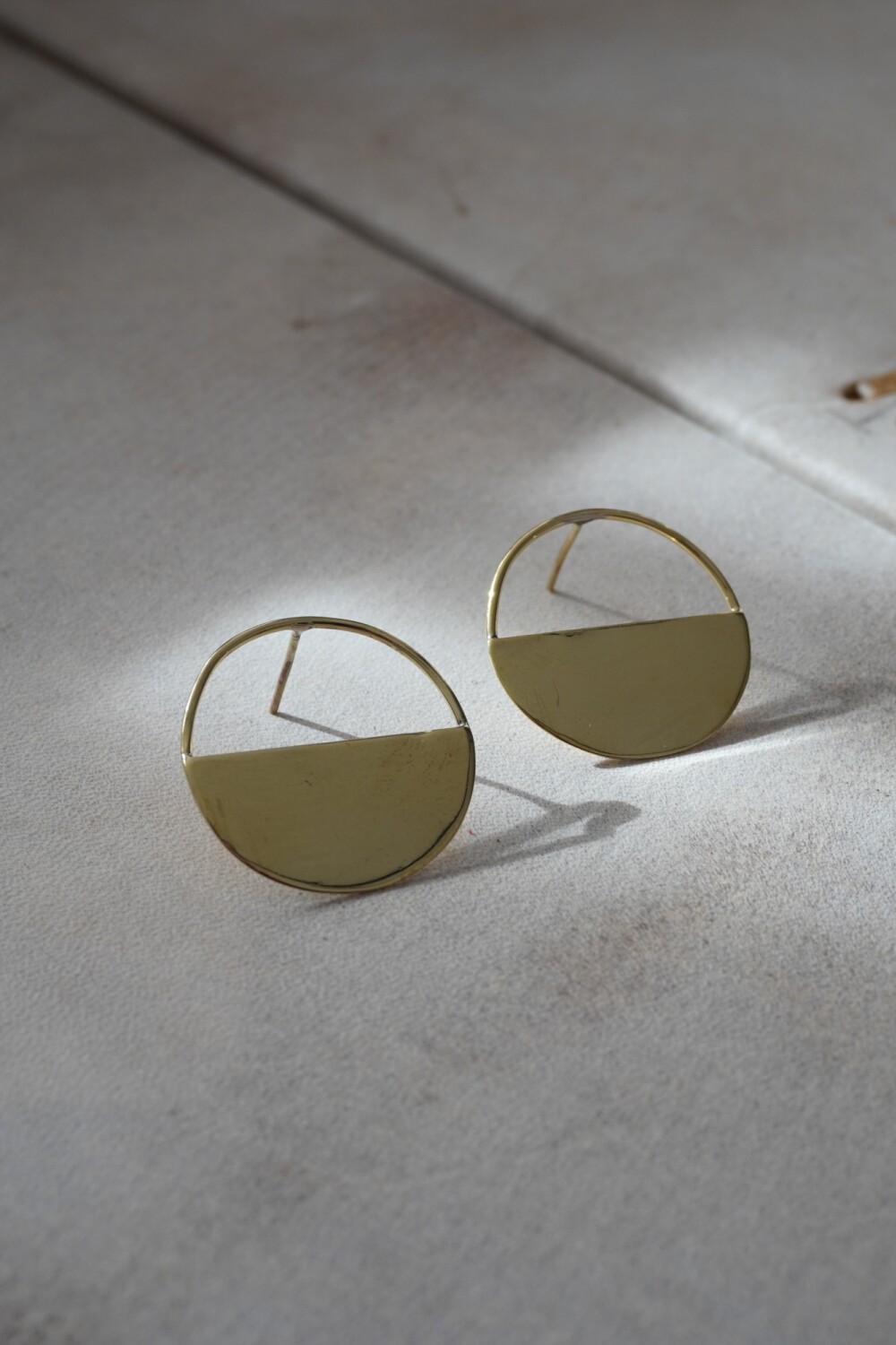 Medio Círculo Earrings Mini Bronce