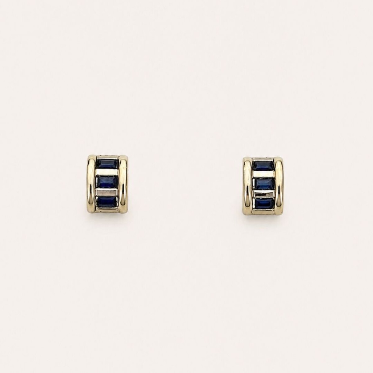 Caravanas Donna Blue - Plata y Oro 