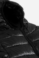 Campera puffer básica con capucha - UNISEX NEGRO