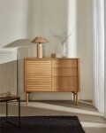 Aparador Lenon 1 puerta y 3 cajones de madera y chapa de roble 105 x 84 cm FSC MIX Credit