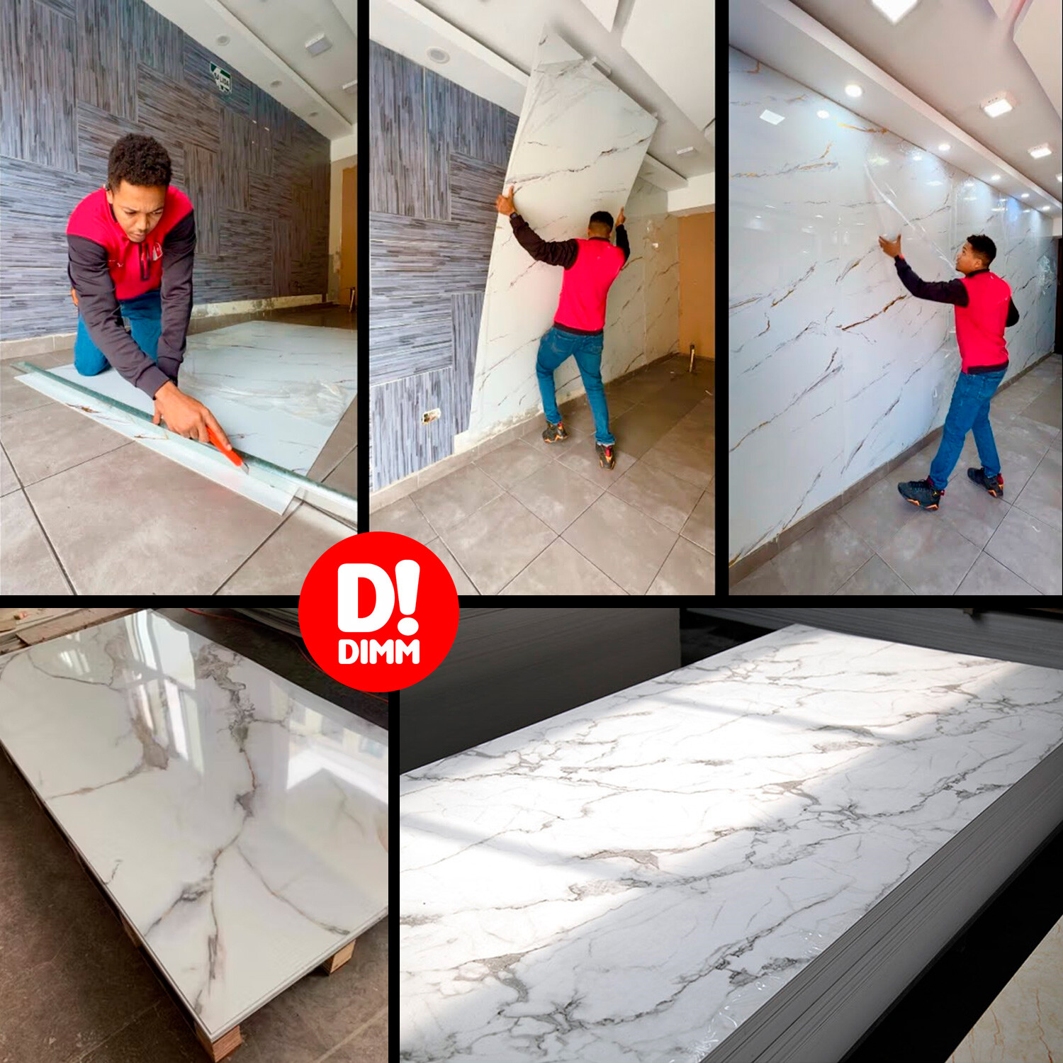 Revestimiento De Pared Placa Pvc Flexible 2 44 X 1 22mts MARRON Dimm Revestimiento De Pared Placa Pvc Flexible 2 44 X 1 22mts MARRON Dimm