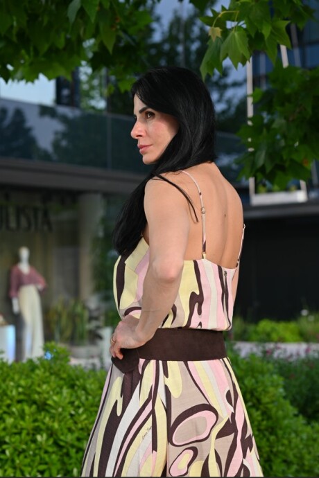 Vestido super midi estampado Telma Estampado