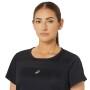 Training Mesh Short Sleeve Top - Mujer Performance Black