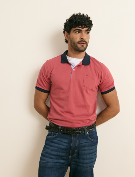 520753 REMERA HARRINGTON LABEL Coral
