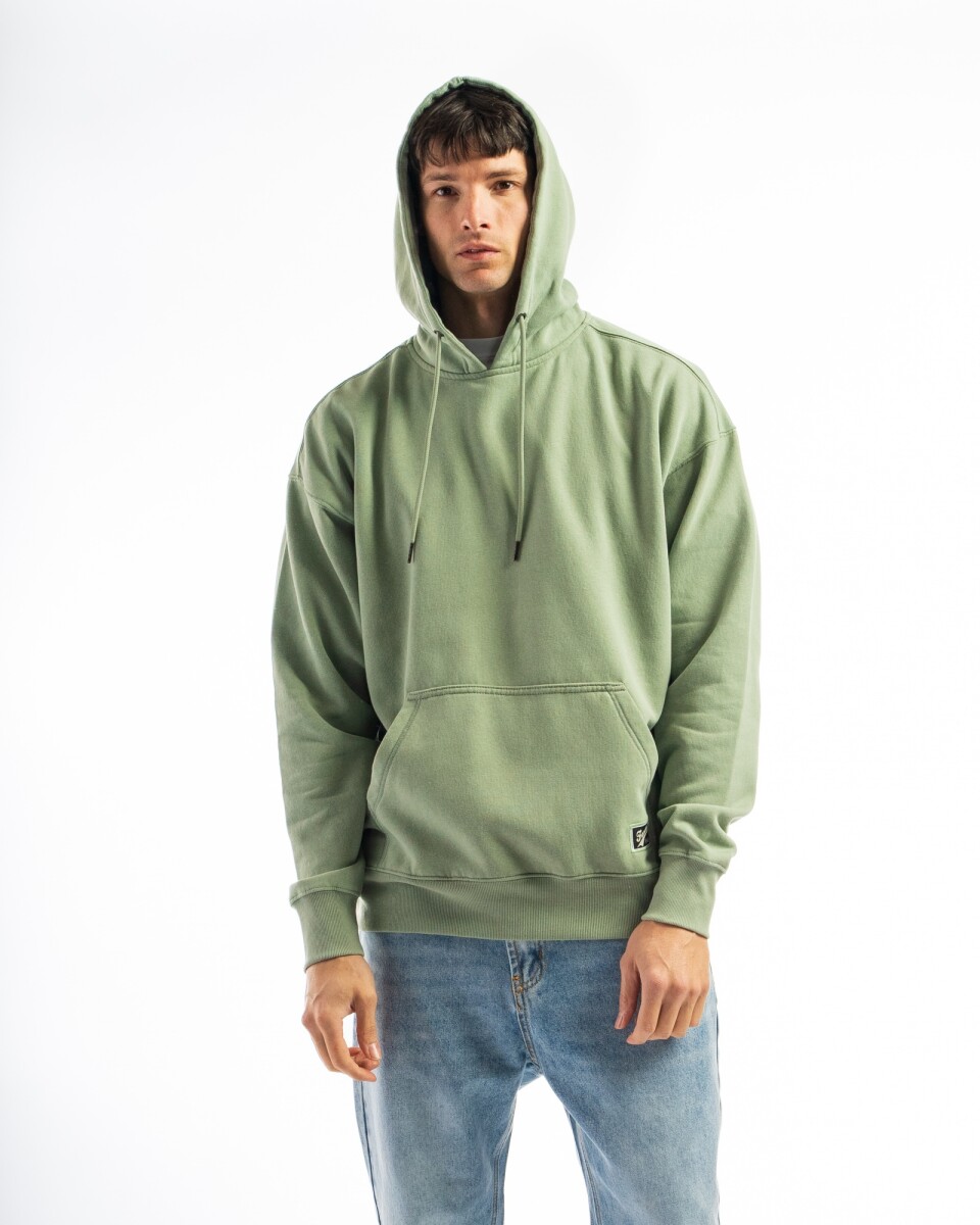 Canguro de Felpa Oversize California - Verde Claro 