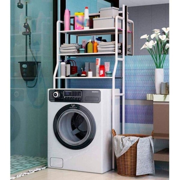Mueble Organizador Estantes Sobre Lavarropas Metal Baño Mueble Organizador Estantes Sobre Lavarropas Metal Baño