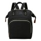 Bolso Mochila Maternal Arye con Aislamiento Térmico Negro