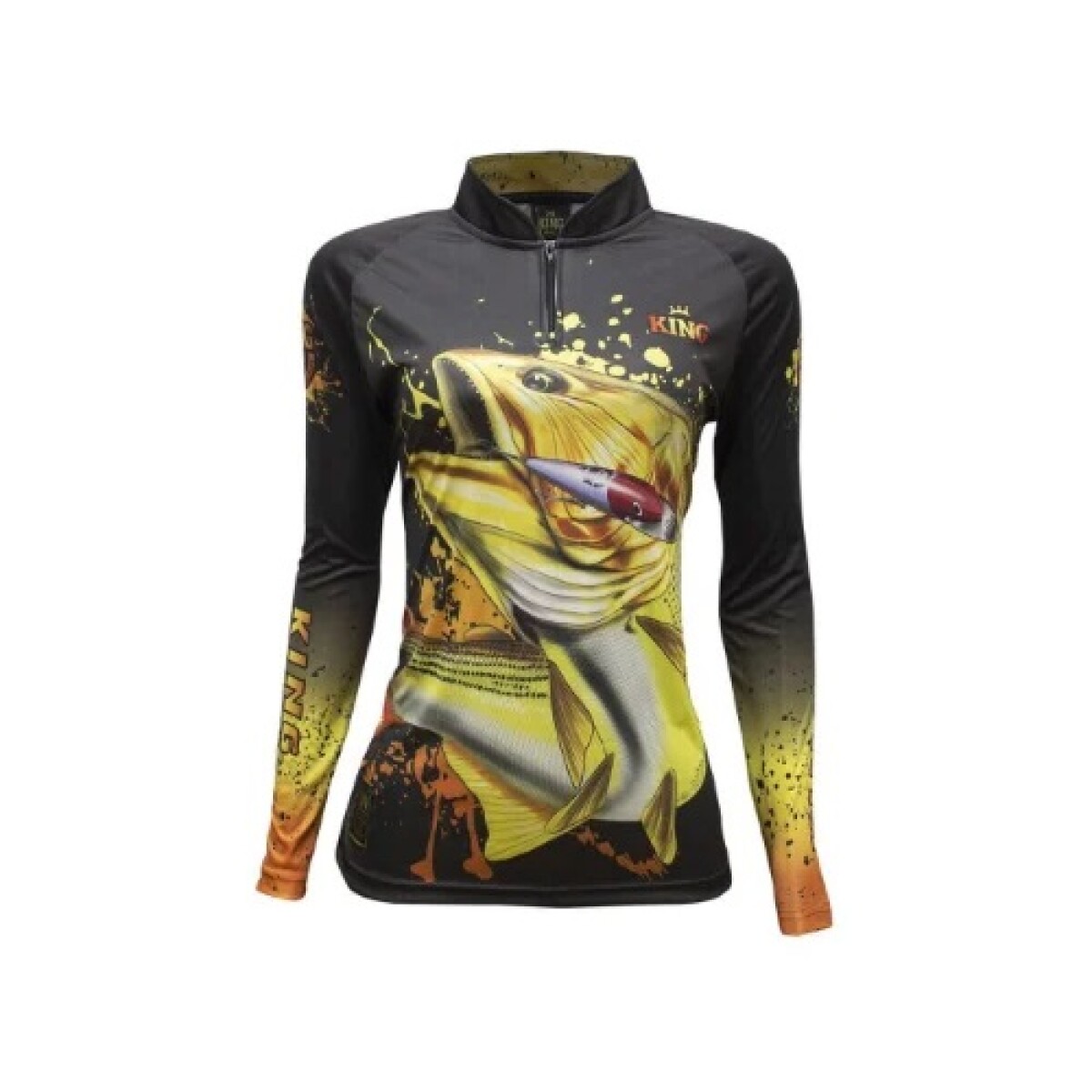 Remera de pesca FEMENINA con protección UV50+ KING BRASIL - KFF652 