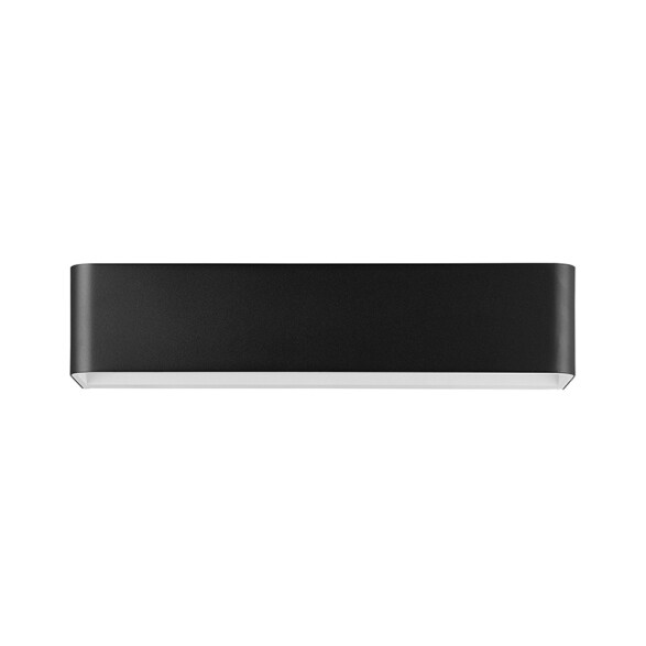 Lámpara de pared LED 12W aluminio negro SANIA4 EG1177X