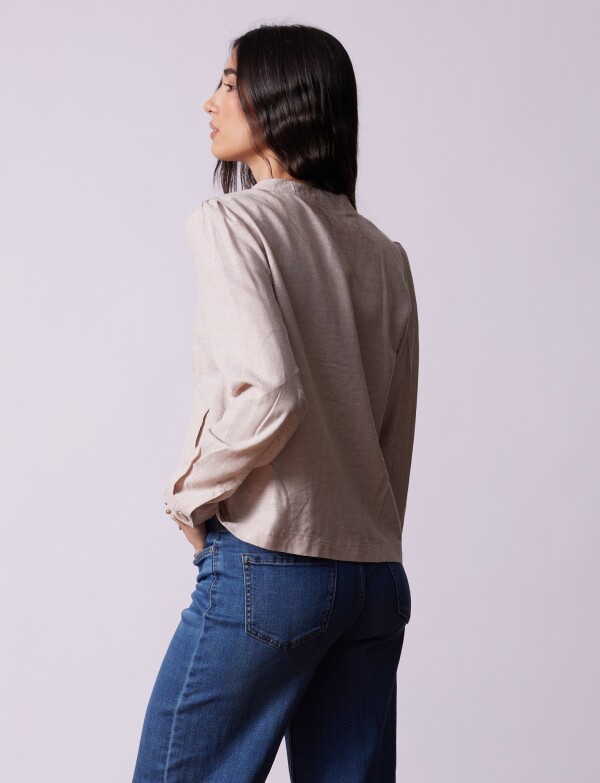 Chaqueta Lino BEIGE
