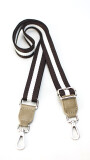 CORREA GALON PARA CARTERA CHOCOLATE CON NUDE