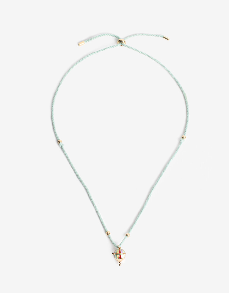 Collares Cortos Cordón Collar Locket Globo Para Niñas - Combinacion Multicolor