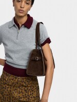 Bolso Tote Efecto Piel marron