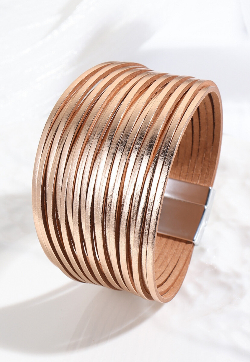 BRAZALETE EN PU - COBRE 