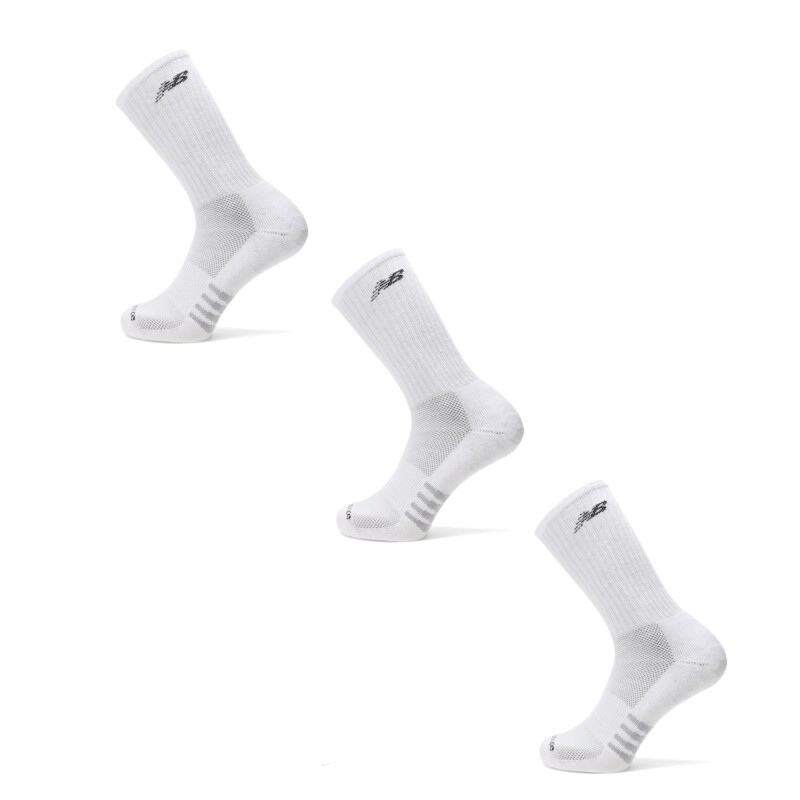 Medias Unisex New Balance Crew X3 Blanco