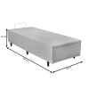 Box base Con Baúl para colchón de 1 plaza 90cms x 1.90mts - SIN COLCHÓN Box base Con Baúl para colchón de 1 plaza 90cms x 1.90mts - SIN COLCHÓN