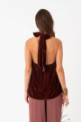 TOP HALTER VELVET Violeta