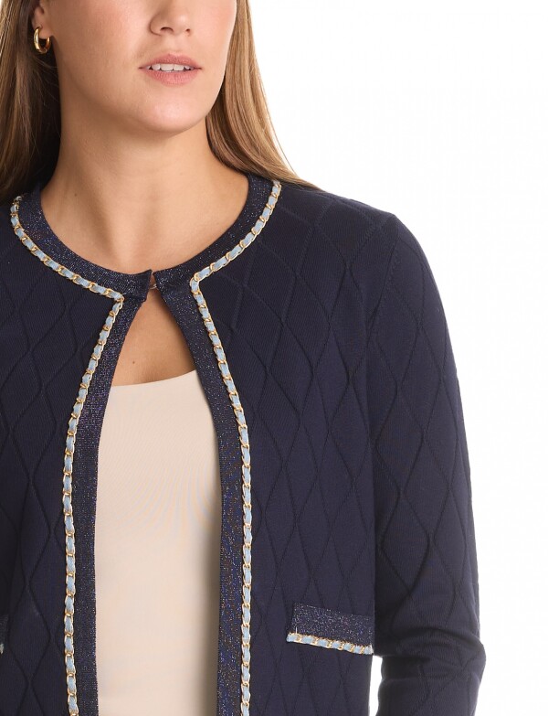 Cardigan Rombos & Cadena MARINO