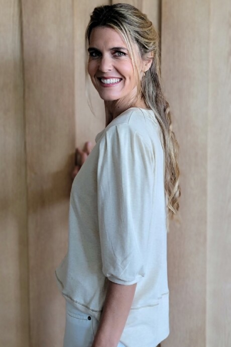 Remera Dalia Beige Melange