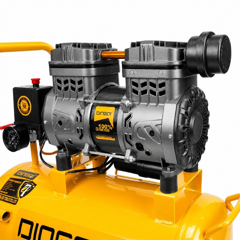 DINGQI COMPRESOR SILENCIOSO SIN ACEITE 24 LITROS 1HP Dingqi Compresor Silencioso Sin Aceite 24 Litros 1hp