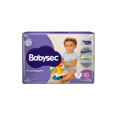 Pañales Babysec Premium Talle Xg 24 Uds. Pañales Babysec Premium Talle Xg 24 Uds.