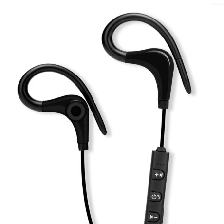 Auriculares Inalambricos Deportivos Enganchables Para Correr Negro