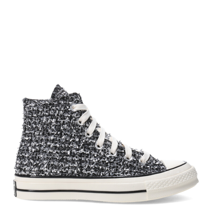 Championes Unisex Converse Chuck 70 Hi Negro - Plata