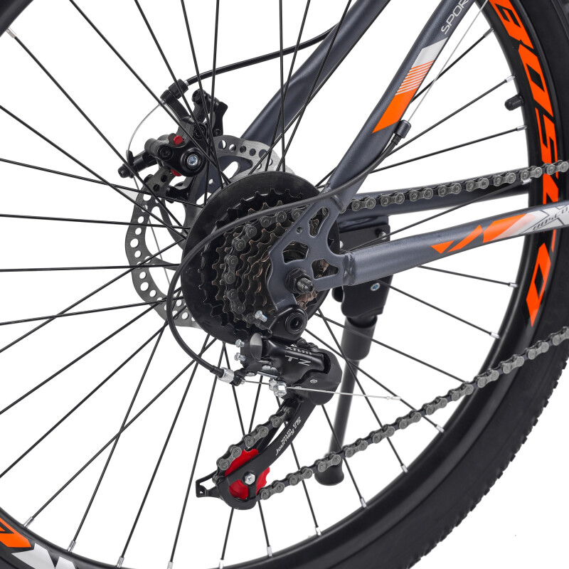 Bicicleta Montaña Rodado 26 Con 21 De Velocidad Aro 26 Naranja