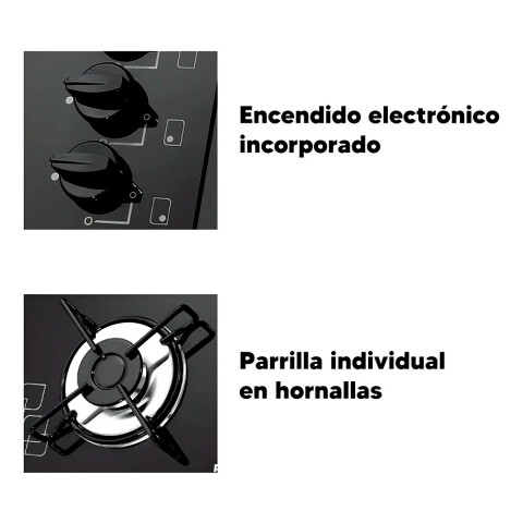ANAFE PUNKTAL PK-AG848 Vidrio Templado a Gas c/Encendido N/A