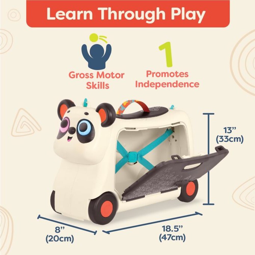 valija 2 en 1 buggy b toys panda