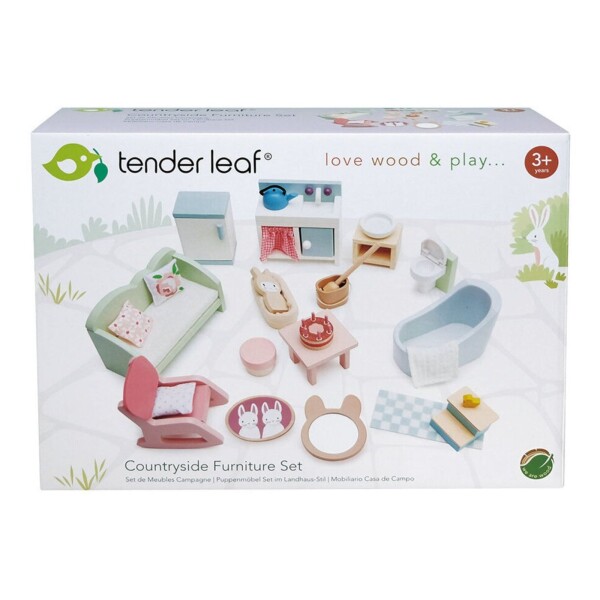 Juguete Set De Muebles Tender Leaf Madera Infantil Niño Juguete Set De Muebles Tender Leaf Madera Infantil Niño