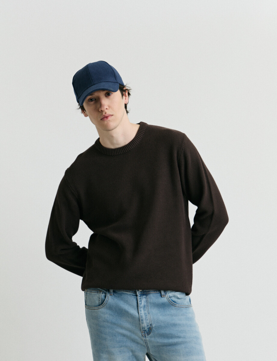 470982 SWEATER HARRY Chocolate