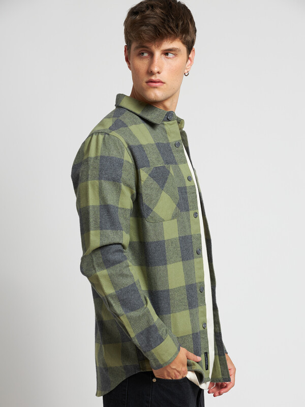 CAMISA OMIL RUSTY Gris/verde