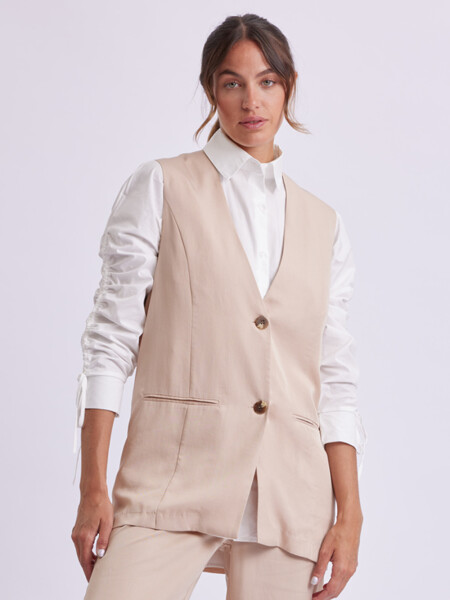 Chaleco formal Beige