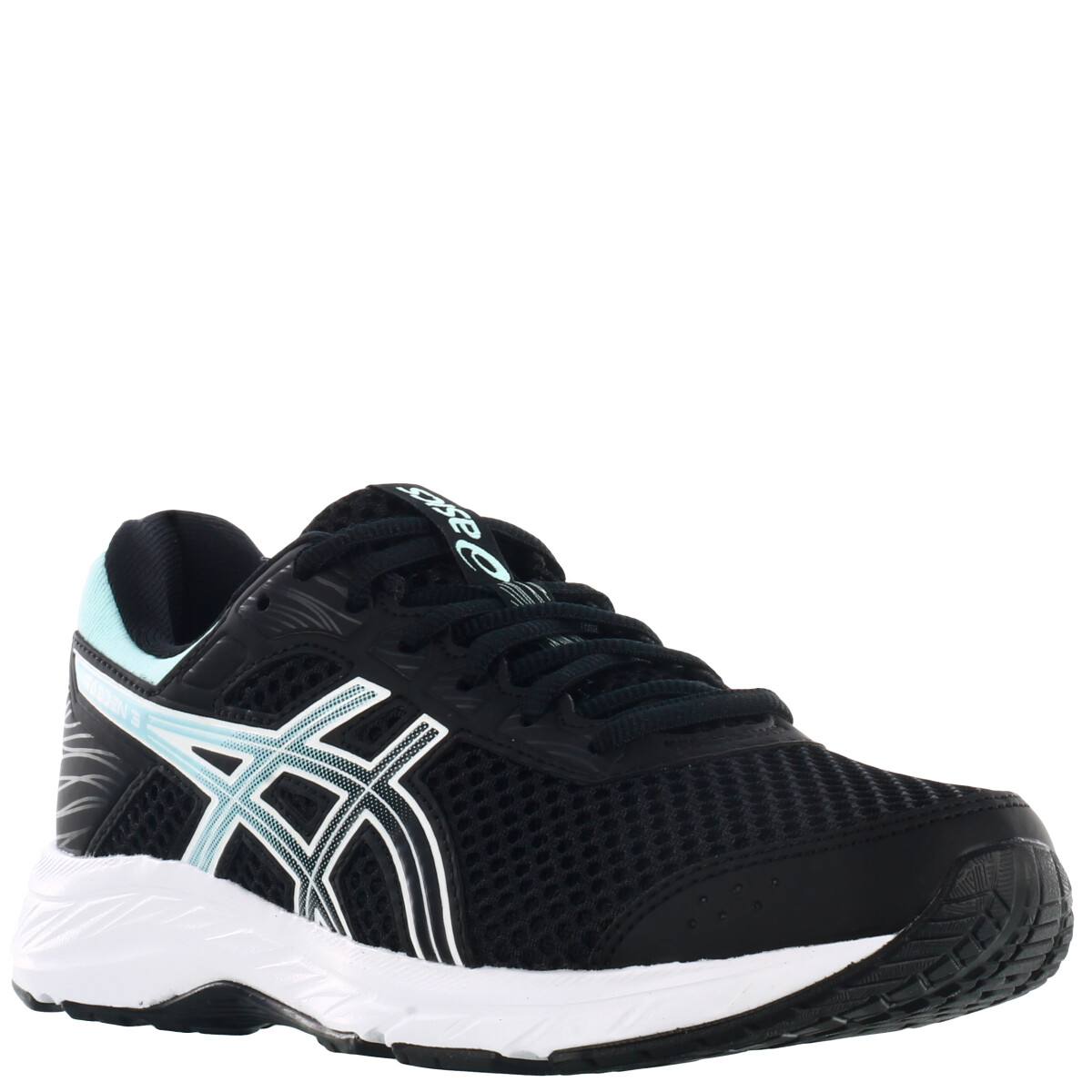 Championes de Mujer Asics Raiden 3 - Negro - Verde Agua 