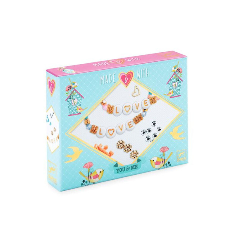 Pulseras dúo de joyería Letras Tú y Yo Djeco Pulseras dúo de joyería Letras Tú y Yo Djeco